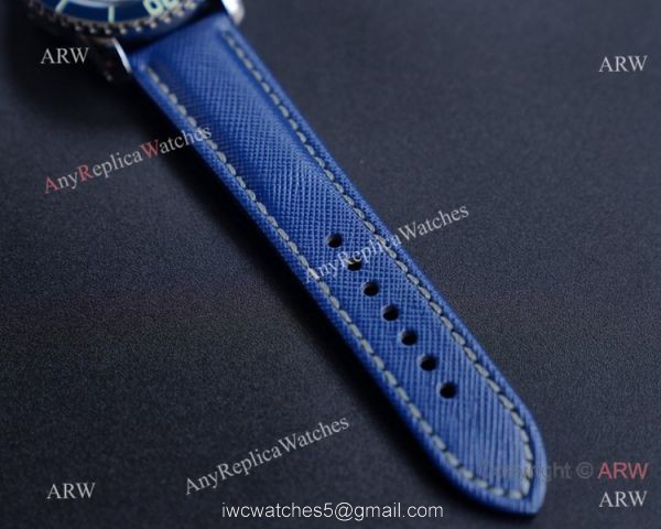 JH Replica Blancpain Fifty Fathoms Swiss Watch Blue Bezel Grey Dial 45mm 6