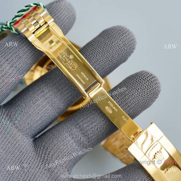 Swiss Quality Rolex Datejust II Citizen 8215 Watch Yellow Gold Jubilee Diamond Markers 6