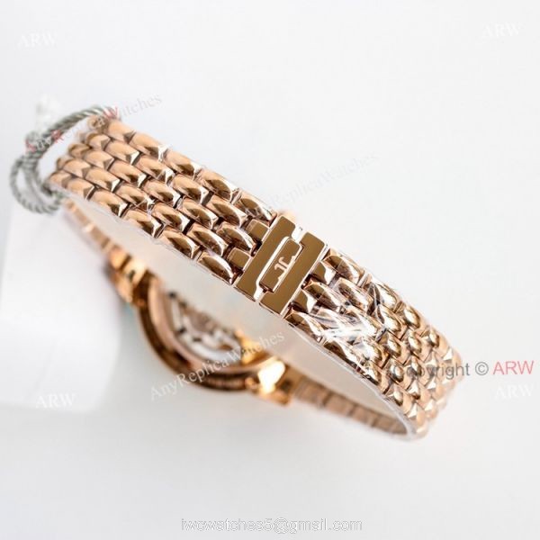 Jaeger-Lecoultre Rendez-Vous Night Day White Face with Black Arabic Markers Rose Gold Watch Replica 6