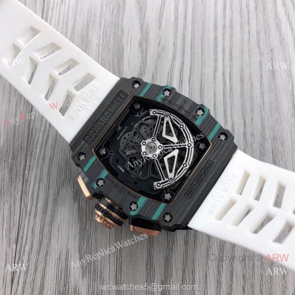 Clone Richard Mille rm11-03 Men Watches CarbonRose Gold Case 6