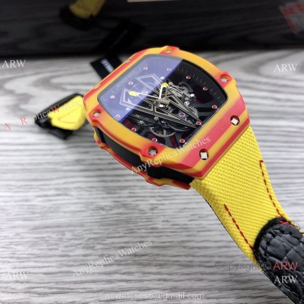Swiss Richard Mille RM 27-03 Tourbillon Rafael Nadal Watch NTPT Carbon 48mm 6
