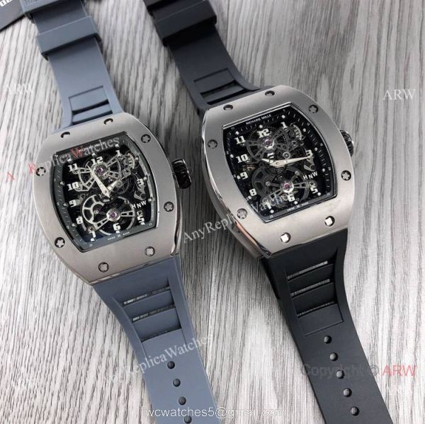 Swiss Richard Mille RM17-01 Tourbillion Watch Titanium Case 6