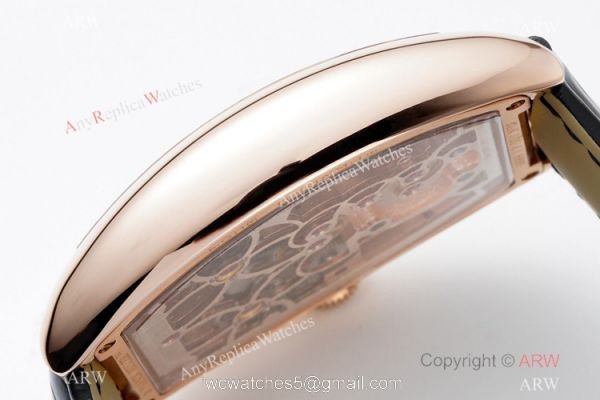 AB Factory Franck Muller Imperial Tourbillon Cintree Curvex Rose Gold White Watch Swiss Replica 6