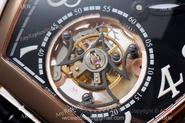 AB Factory Franck Muller Imperial Tourbillon Cintree Curvex Rose Gold Black Dial Watch 2021 New 6
