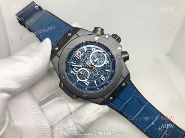 Best Copy Hublot Big Bang Unico Chronograph Watch Black Case 6