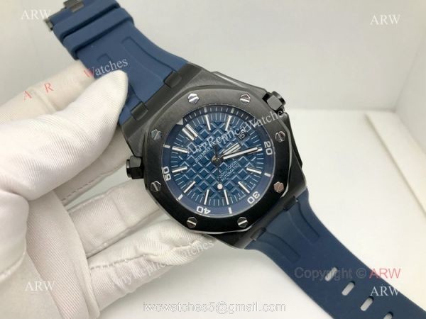 Copy Audemars Piguet Royal Oak Offshore Divers Automatic Watch Blue Dial 6