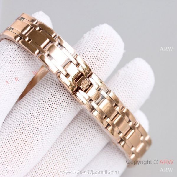 Swiss Replica Rolex Datejust Pearlmaster Swiss 2836 Watch Rose Gold 34mm 6