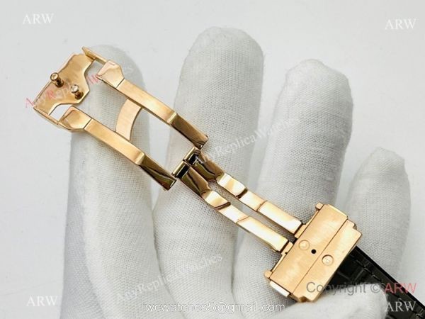 HB V3 version Hublot Classic Fusion Iced Out Watch Rose Gold Gray Dial Super Clone HUB1213 Movement 6