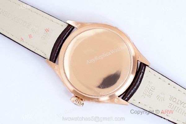 (EW) Swiss Replica Rolex Cellini Moonphase Rose Gold White Dial 3165 Movement 6