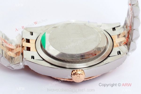 (EW)2021 New Rolex Datejust 36 EWF 3235 Watch Two Tone Rose Gold Silver Motif Dial 6