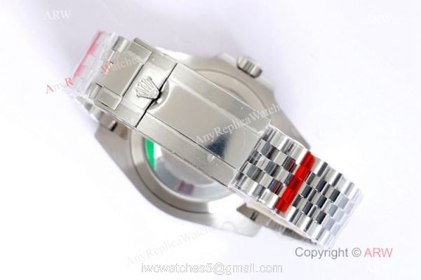(EW)Clone Rolex GMT-Master ii Pepsi ew 3186 Watch 126710blro Stainless Steel Jubilee Strap 6