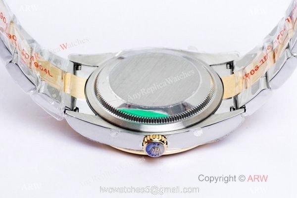 (EW Factory)Swiss Copy Rolex Explorer 36mm EWF 3230 904L Two Tone Black Dial Bracelet 6