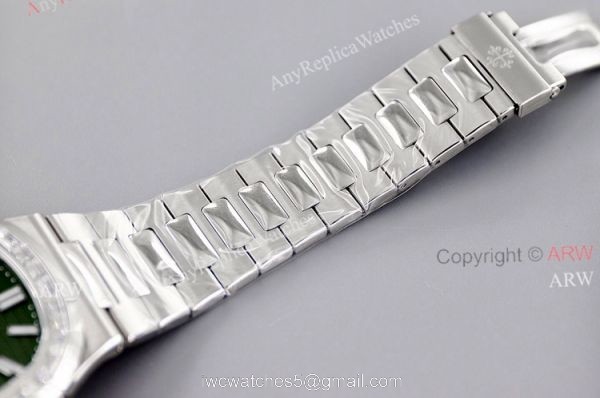 3k Factory Patek Philippe Nautilus 5711 Green Face Diamond Bezel Super Clone Watch 40mm 6