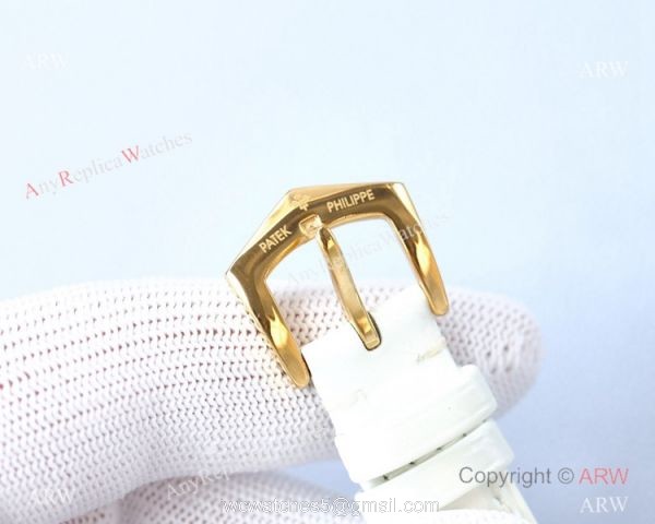 Swiss 9015 Patek Philippe Calatrava Replica Watch Yellow Gold Case 6