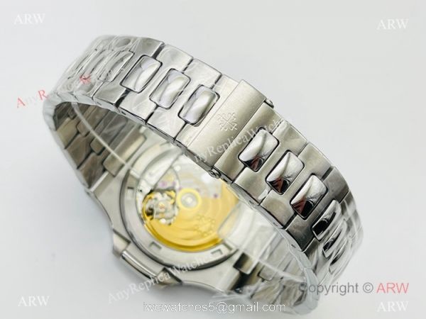 PFF Factory V4 Patek Philippe Nautilus Diamond Watch Swiss 9015 Bucherer Blue Dial 6