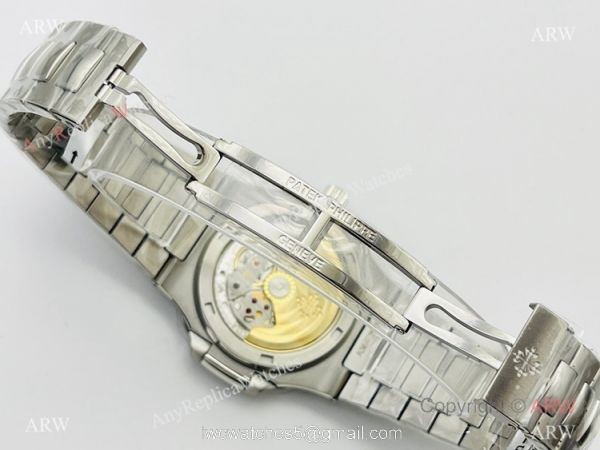 PFF Factory V4 Patek Philippe Nautilus Swiss 9015 Watch Ss Bucherer Blue Face 40mm 6
