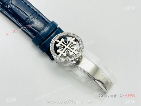 PFF Factory V4 Patek Philippe Sky Moon Celestial Watch Blue Dial Diamond Bezel 6