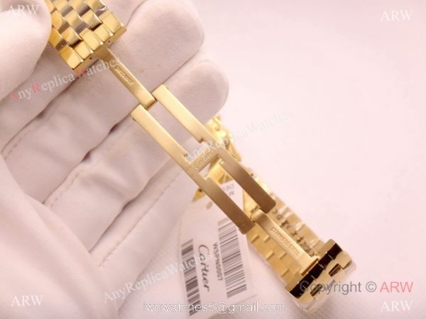 High Quality Cartier Panthere de Watch Yellow Gold Diamond Bezel 27mm 6