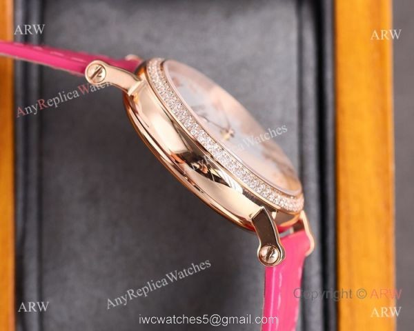 Swiss Patek Philippe Calatrava Ultra-Thin Automatic Lady Watch Rose Gold White Dial 6