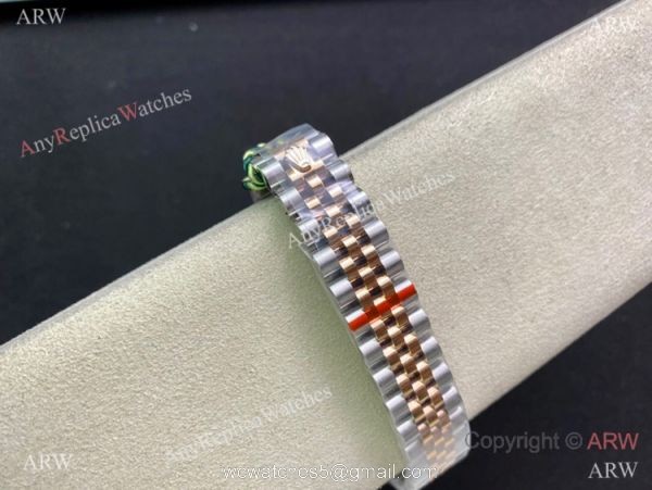 Swiss Replica Rolex Datejust WF Salmon Diamond Jubilee Watch 31mm Mid-size 6