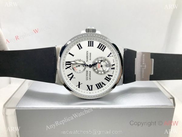 Replica Ulysse Nardin Marine Watch Automatic Black Rubber Strap 6