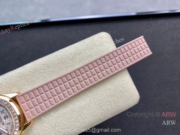 PPF Factory Patek Philippe Lady-Aquanaut Cal.324 Watch Yellow Gold MOP Dial 6