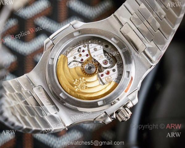 New! Swiss Replica Patek Philippe Nautilus PinkBlack Watch 40.5mm Limited New PP5711 6