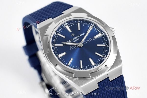 Grade 1A Copy Vacheron Constantin Overseas Ultra-thin 8F Swiss 9015 Bucherer Blue Watch 40mm 6