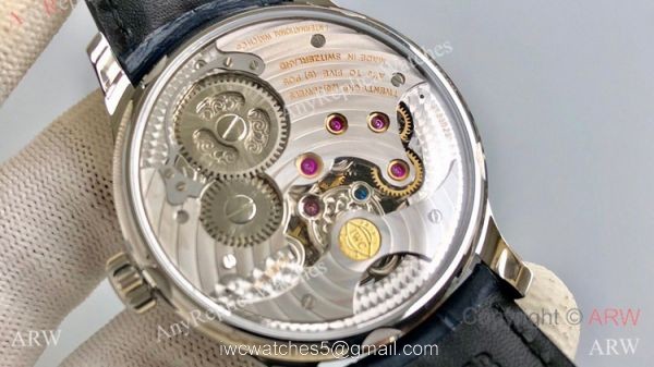Super Clone IWC Portugieser Moon phase Tourbillon Edition Watch Stainless Steel White Dial 42mm 6