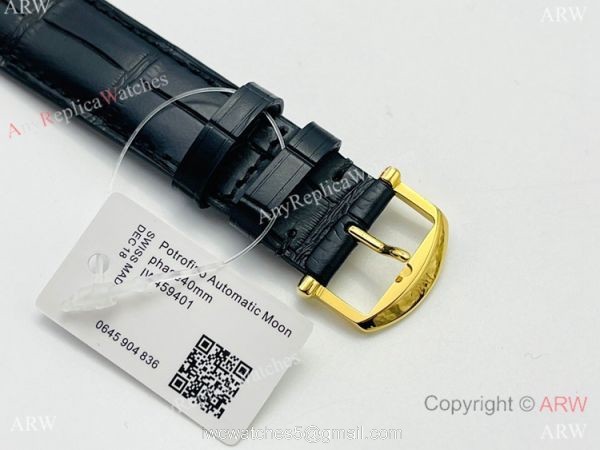 Swiss Replica IWC Portofino Moon watch IWS Factory Cal.35800 Yellow Gold Case 40mm 6