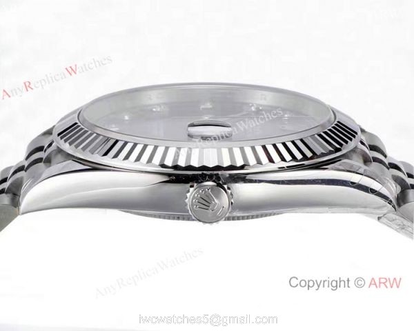 (JVS Factory) Rolex Datejust 72 Power Reserve JVS New 3235 Watch 41mm 904l Steel Rhodium Grey Dial 6