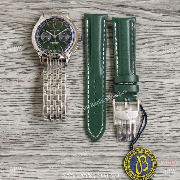 Swiss Breitling Premier B01 Bentley British Racing Green BLS Asia 7750 Chronograph Watch AAA Copy 6