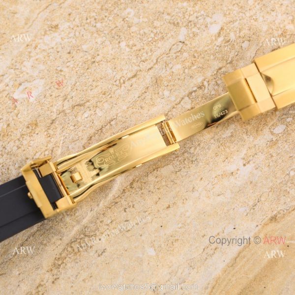 Replica V3 Rolex Daytona Black Face Gold Case Ceramic bezel Man Watch 6