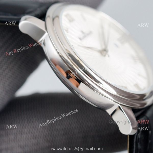 Replica Blancpain Villeret White Dial Leather Strap 40MM Watch With Roman Markers 6