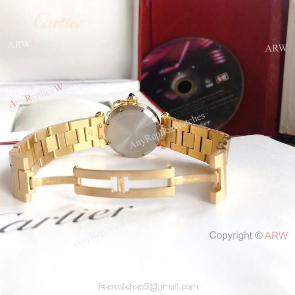 2022 New Copy Cartier Pasha Middle East Limited Edition All Gold Olive Green Dial Watch 6