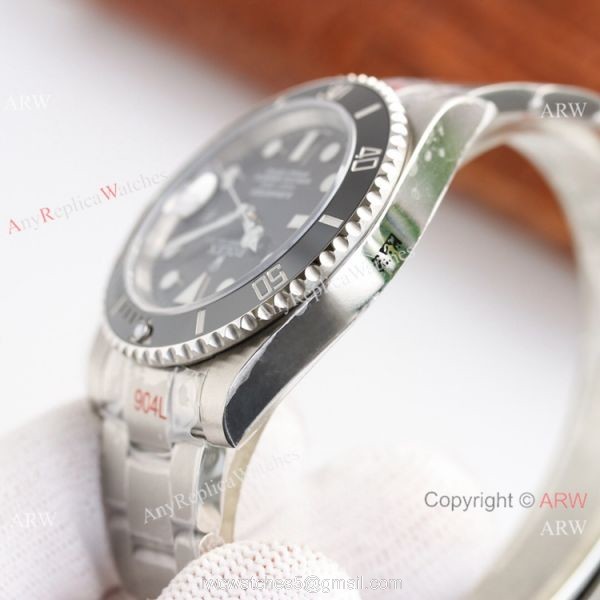 AVA Swiss Copy Rolex Submariner Date 40 Cal.3135 Watch Black Dial 904L Steel 6