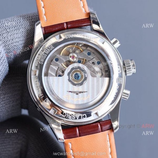Replica Longines Master Collection Moonphase Brown Leather Strap 40MM Watch 6