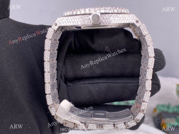 Iced Out Audemars Piguet Royal Oak Swiss Replica Watch Middle East Arabic Face 6
