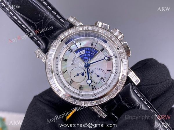 Super Clone Breguet Marine Chronograph Cal.583Q-1 Silver Dial Watch 42mm 6