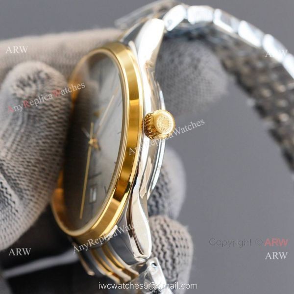 Replica Longines Elegant 2-Tone Steel Strap Rose Gold Bezel 8215 Movement Watch 6