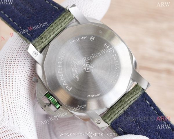 NEW! Clone Panerai Luminor Marina Esteel &8216;Verde Smeraldo PAM01356 Watch Olive Green 44mm 6