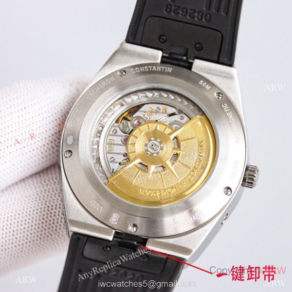 Swiss Vacheron Constantin Overseas 4300v Perpetual Calendar Watch Rubber Strap Band 6