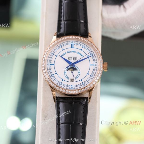 Swiss Quality Patek Philippe Calatrava 5296g Rose Gold Watch with Citizen 6