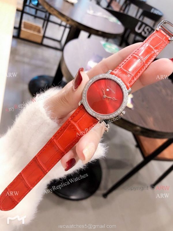 2019 New Cartier SS Diamond Watches Japan Quartz Best Replica 6