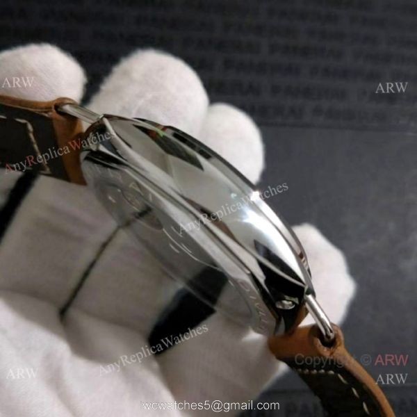 New Copy Panerai Radiomir BREVETTATO Watch SS Brown Markers 6