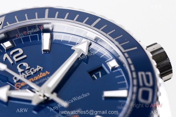 (VS) Omega Seamaster Super Clone Watch Planet Ocean 600M Blue Dial Blue Ceramic 43.5mm 6