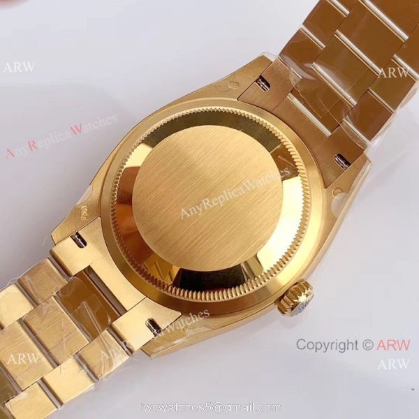 (EWF) Replica Rolex Day-Date 36mm Men Watch All Gold Stick Markers 6