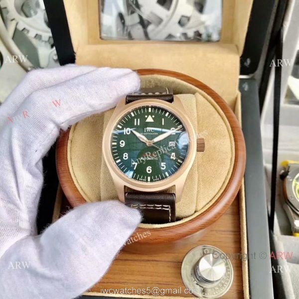 AAA Replica IWC Big Pilots Spitfire Automatic Watch Rose Gold 6