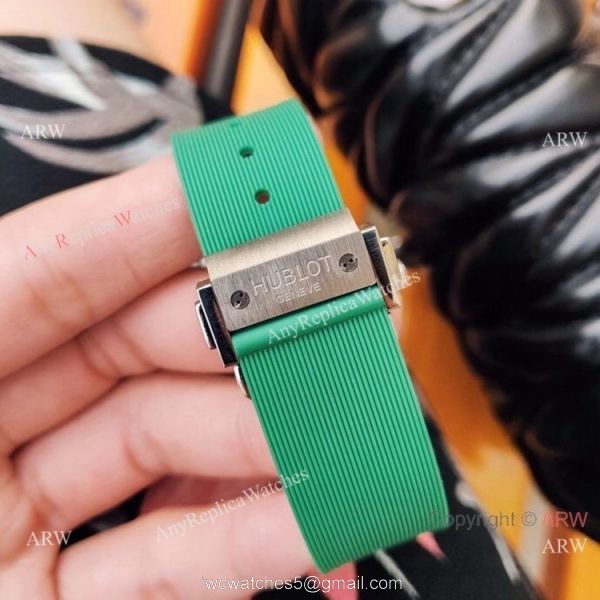 Replica Hublot Big Bang Green Diamond Watche Women Size 6