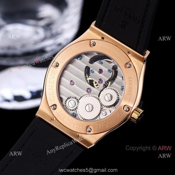 Iced Out Hublot Classic Fusion Diamond Watch 42mm Hublot Tourbillon Watch Replica 6